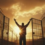 THE PRISON DOOR IS OPENED