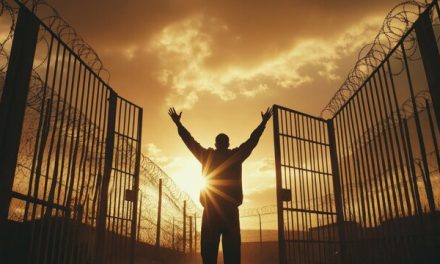 THE PRISON DOOR IS OPENED